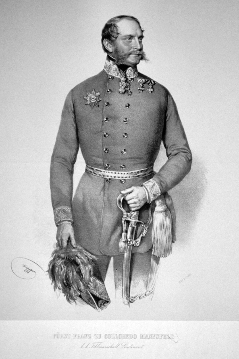 Franz de Paula Colloredo-Mansfeld Litho 3 tekijältä Josef Kriehuber