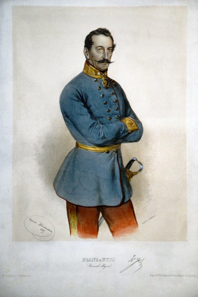Franz von Wyss Litho tekijältä Josef Kriehuber