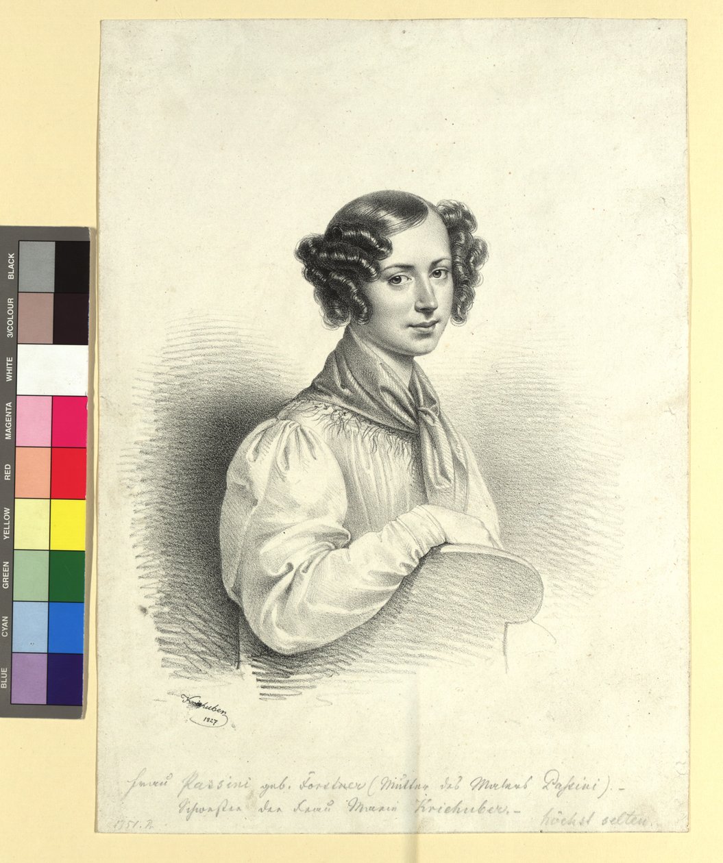 Rouva Alosia Passini, o.s. Forstner tekijältä Josef Kriehuber