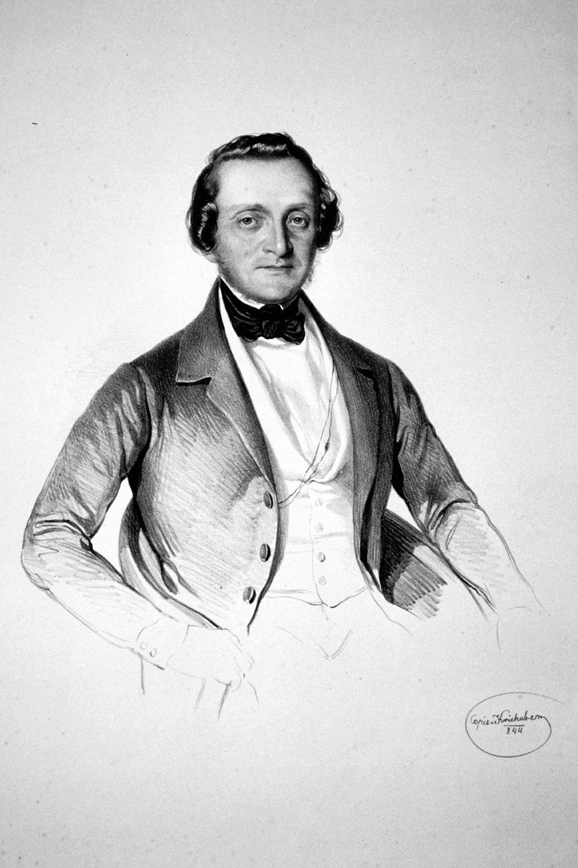 Friedrich Grimschitz Litho tekijältä Josef Kriehuber