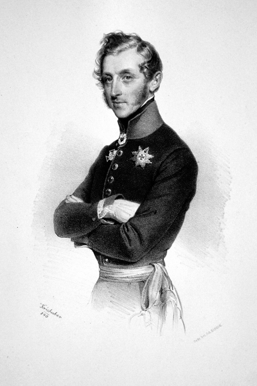 Friedrich Hannibal Thurn-Taxis Litho tekijältä Josef Kriehuber