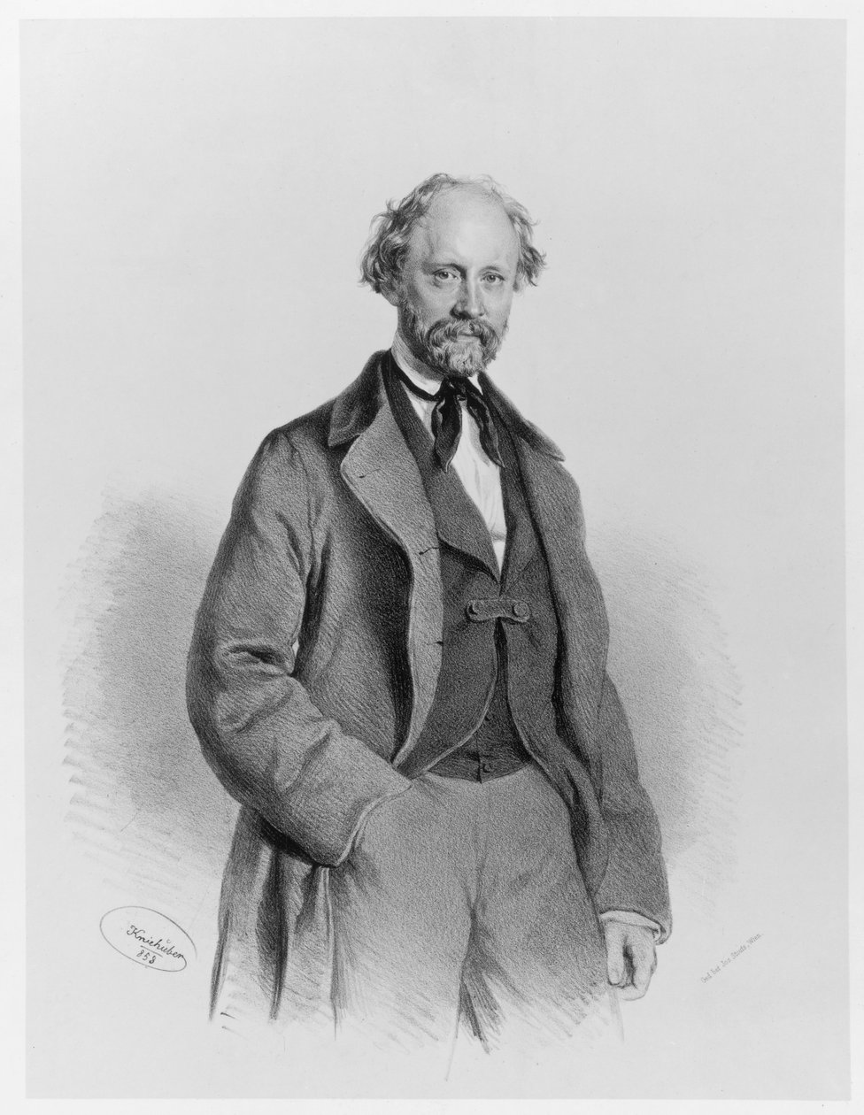 Friedrich Hebbel tekijältä Josef Kriehuber
