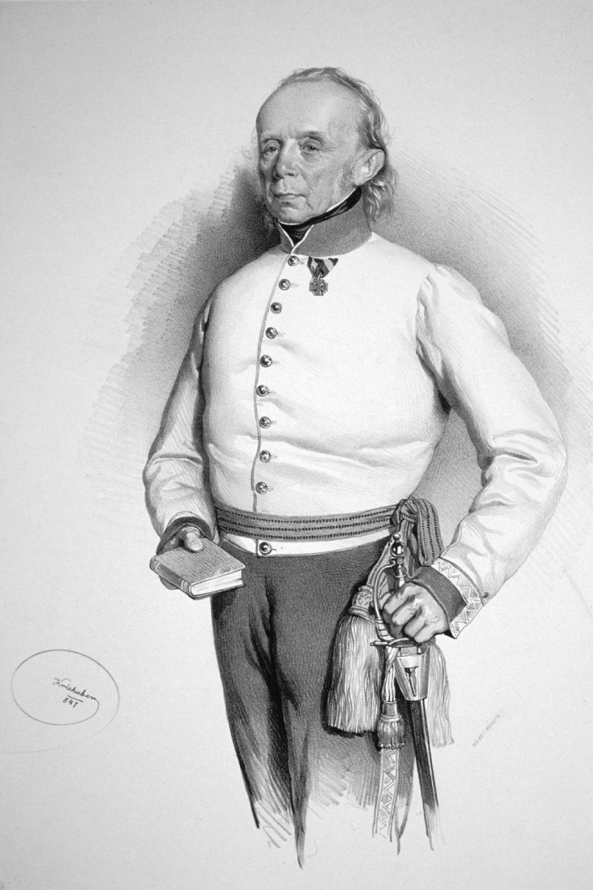 Friedrich Hochenegg Litho tekijältä Josef Kriehuber