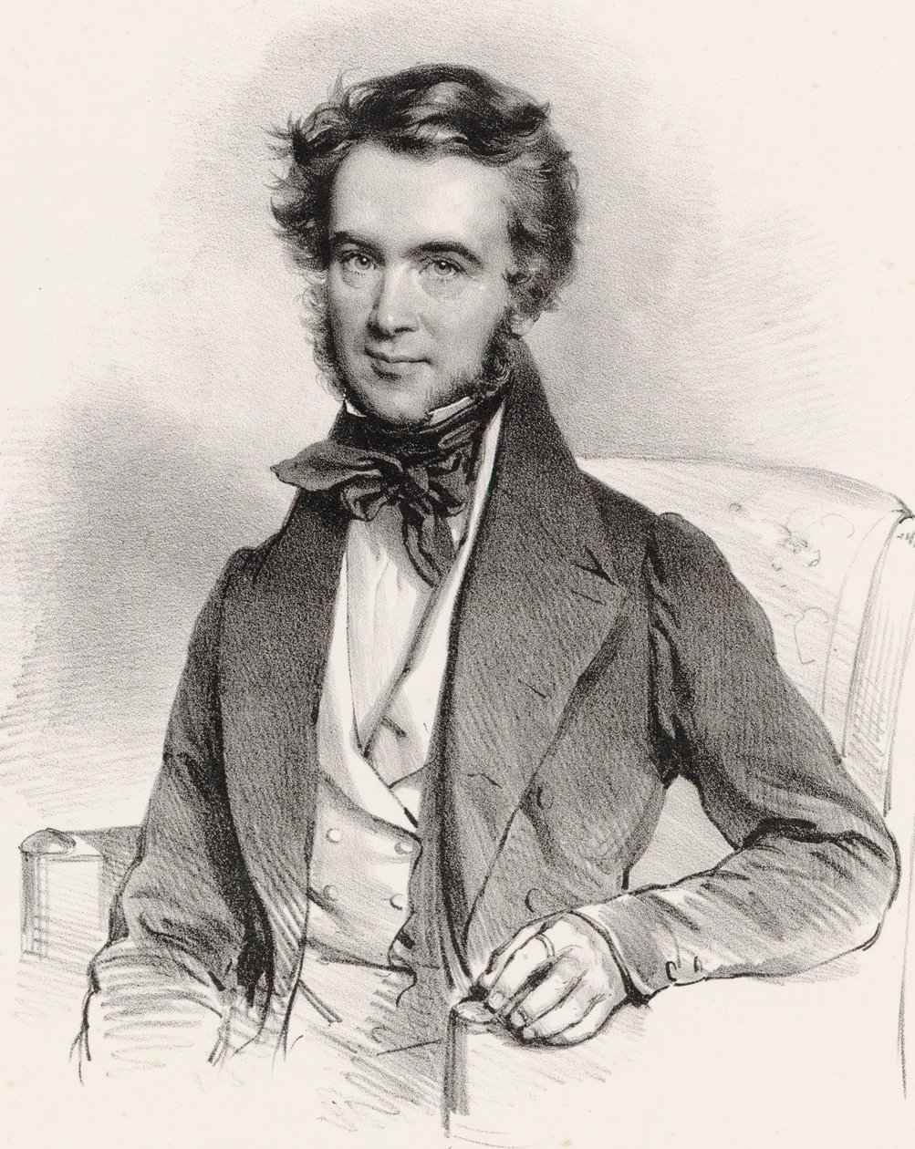 Muotokuva viulisti ja säveltäjä Karol Lipiski 1790-1861, 1837. tekijältä Josef Kriehuber