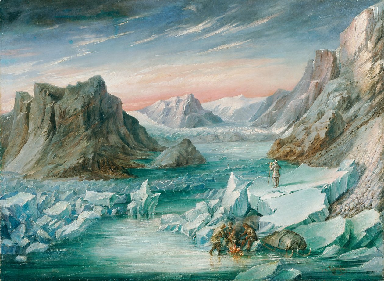 Saksan pohjoisnavan retkikunta Itä-Grönlantiin 1869 tekijältä Josef Langl