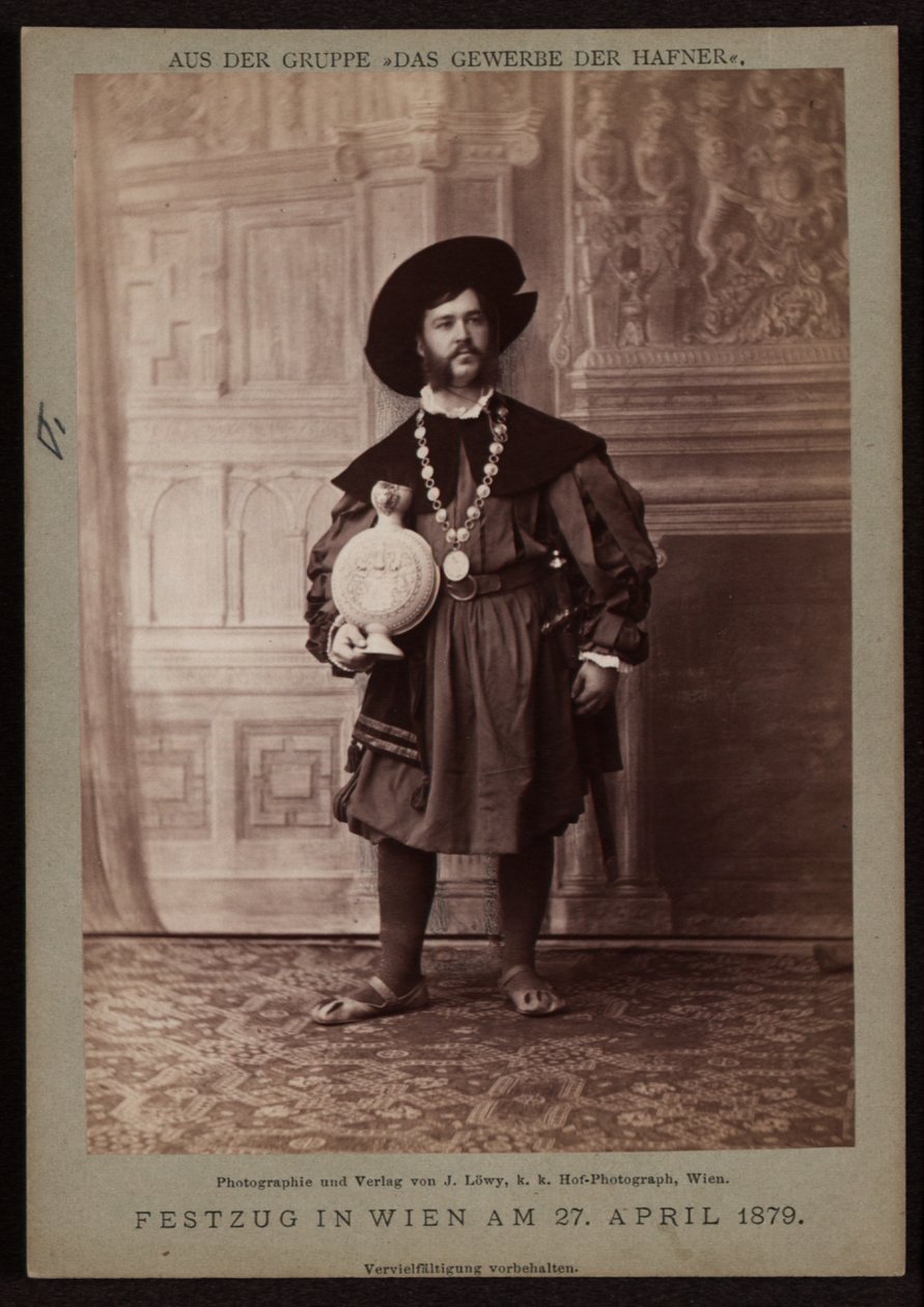 Jean Roth, uunimestari Makart-paraatissa vuonna 1879 tekijältä Josef Löwy