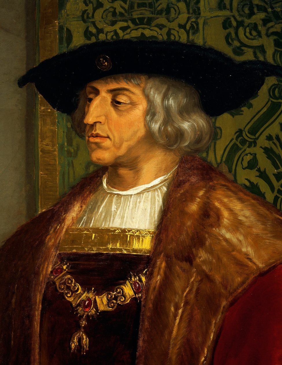 Itävallan Maximilian I:n muotokuva (Wiener Neustadt tekijältä Josef and Mayrhofer Friedrich Kiss