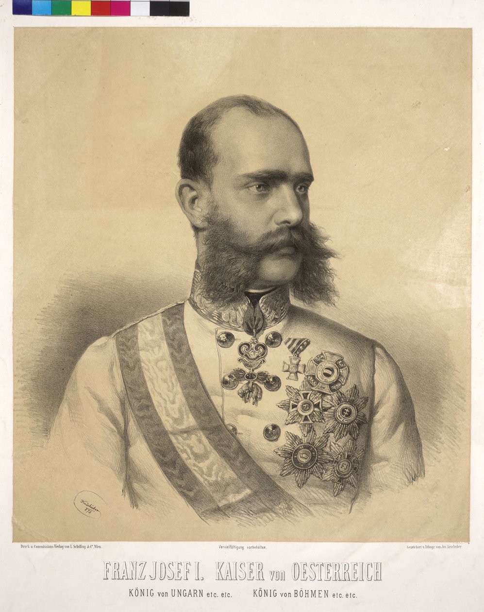 Itävallan keisari Franz Joseph I tekijältä Josef Nikolaus Kriehuber