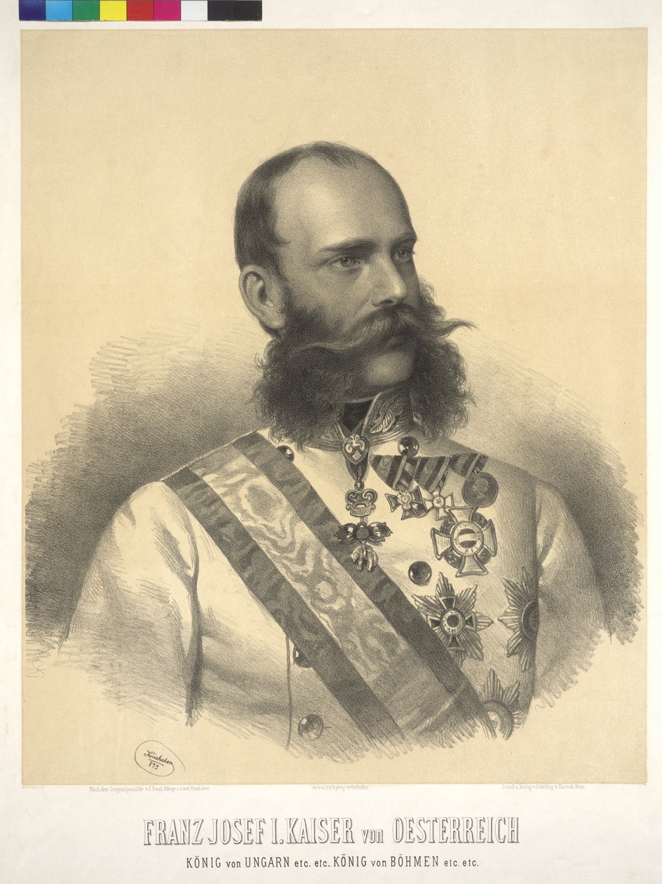 Itävallan keisari Franz Joseph I tekijältä Josef Nikolaus Kriehuber