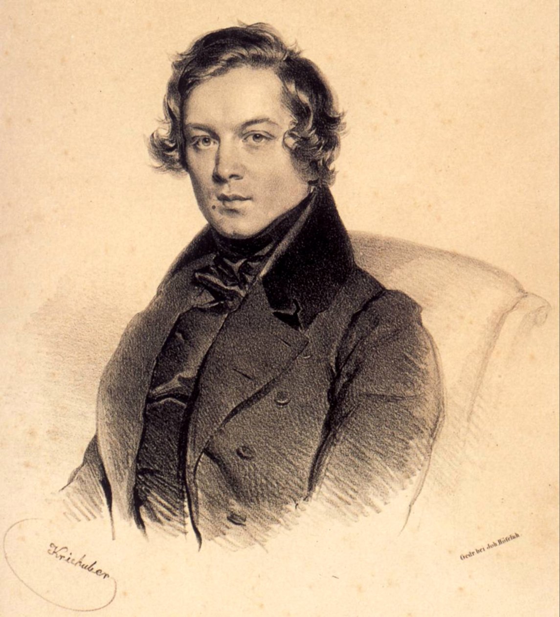 Robert Schumann 1810-1856, 1839 tekijältä Josef Nikolaus Kriehuber