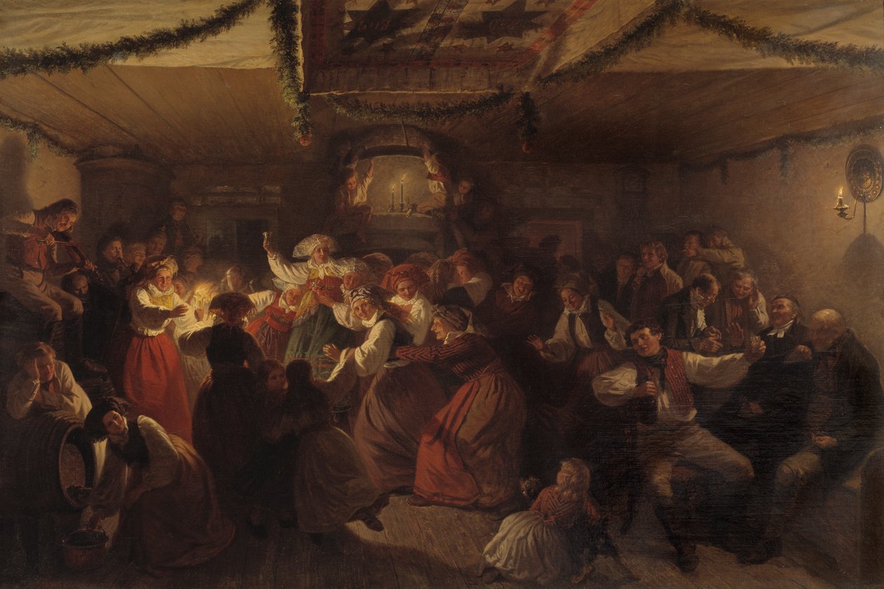 Hääjuhlat Vingåkerista, 1857 tekijältä Josef Wilhelm Wallander
