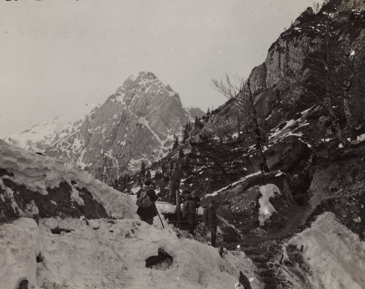 Albumi "Oma maailmansota - muistoja Lounaisrintamasta Kärntenissä, Italiassa, Trentino-Alto Adigessa) 31.3.1915-12.11.1918 - Josef Zohlen Wien": Rosskofel (Monte Cavallo) ( tekijältä Josef Zohles