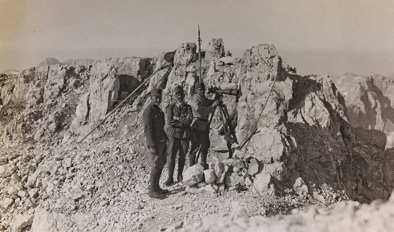 Albumi "Oma maailmansota - muistoja lounaisrintamasta Kärntenissä, Italiassa, Trentino-Alto Adige" 31.3.1915-12.11.1918 - Josef Zohlen Wien ": Itävallan arkkiherttua Ferdina tekijältä Josef Zohles