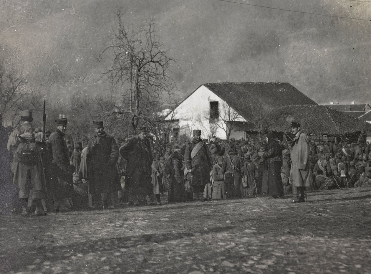 Albumi "Oma maailmansota - muistoja Lounaisrintamasta Kärntenissä, Italiassa, Trentino-Alto Adigessa) 31.3.1915-12.11.1918 - Josef Zohles Wien": vankeja (m/v kuva) tekijältä Josef Zohles