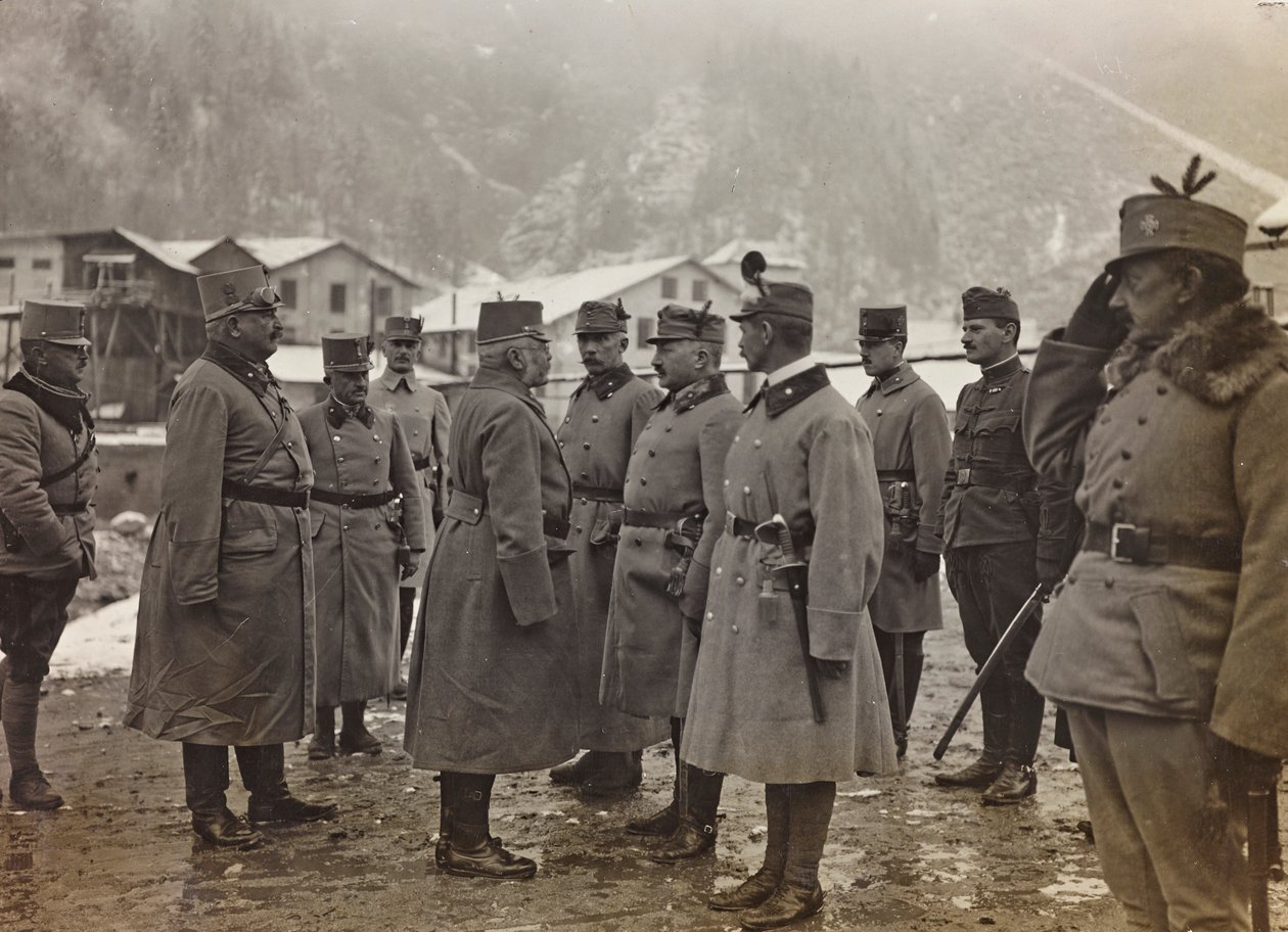 Albumi "Oma maailmansota - muistoja Lounaisrintamasta Kärntenissä, Italiassa, Trentino-Alto Adigessa) 31.3.1915-12.11.1918 - Josef Zohlen Wien": arkkiherttua Frederick of tekijältä Josef Zohles