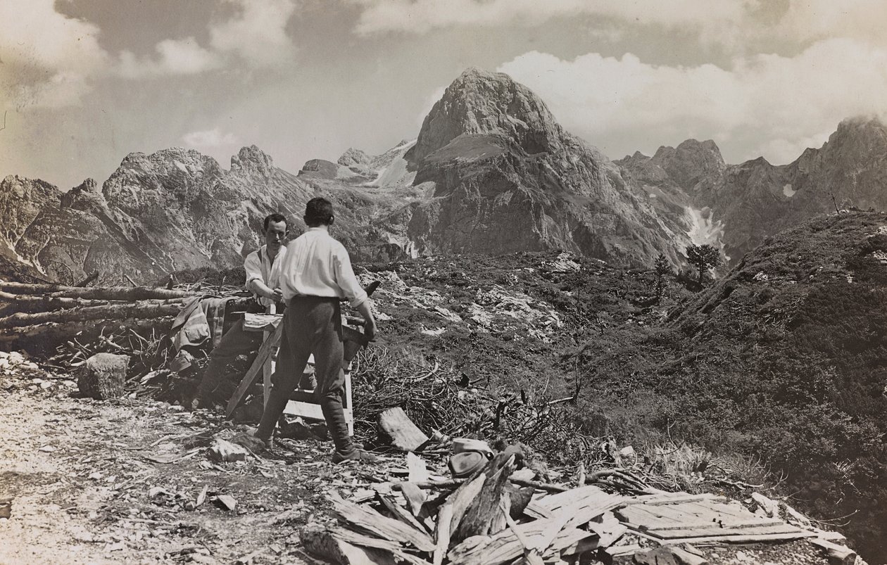 Albumi Meine weltkriegs - Erinnerungen the South-West Front (Kärnten, Italia, Etelä-Tiroli) (Minun maailmansota - muistoja Lounaisrintamasta Kärntenissä, Italiassa, Trentino Alto Adige) 31 III 1915 tekijältä Josef Zohles