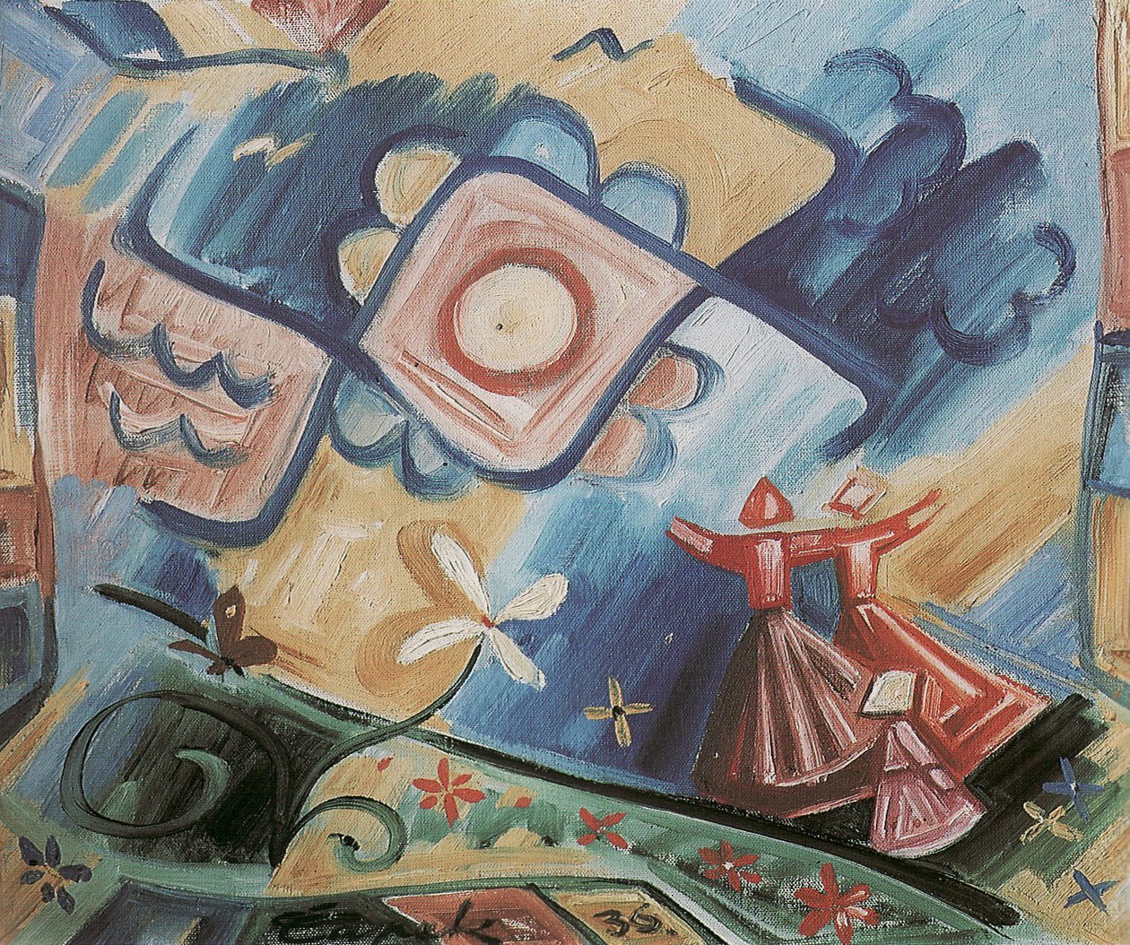 Singing Girls Folklore Ornament, 1936 tekijältä Josef Čapek