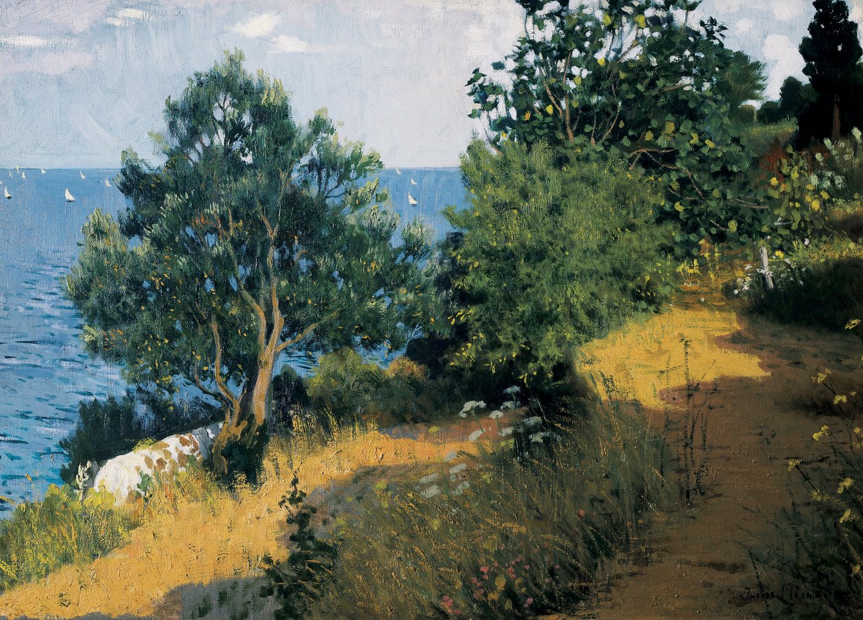 Vilassarin rannikko Joan LLIMONA i BRUGUERA (1860-1926) maalaus Öljy kankaalle. Barcelona, ​​Montserrat-museo. tekijältä Josep Llimona Bruguera