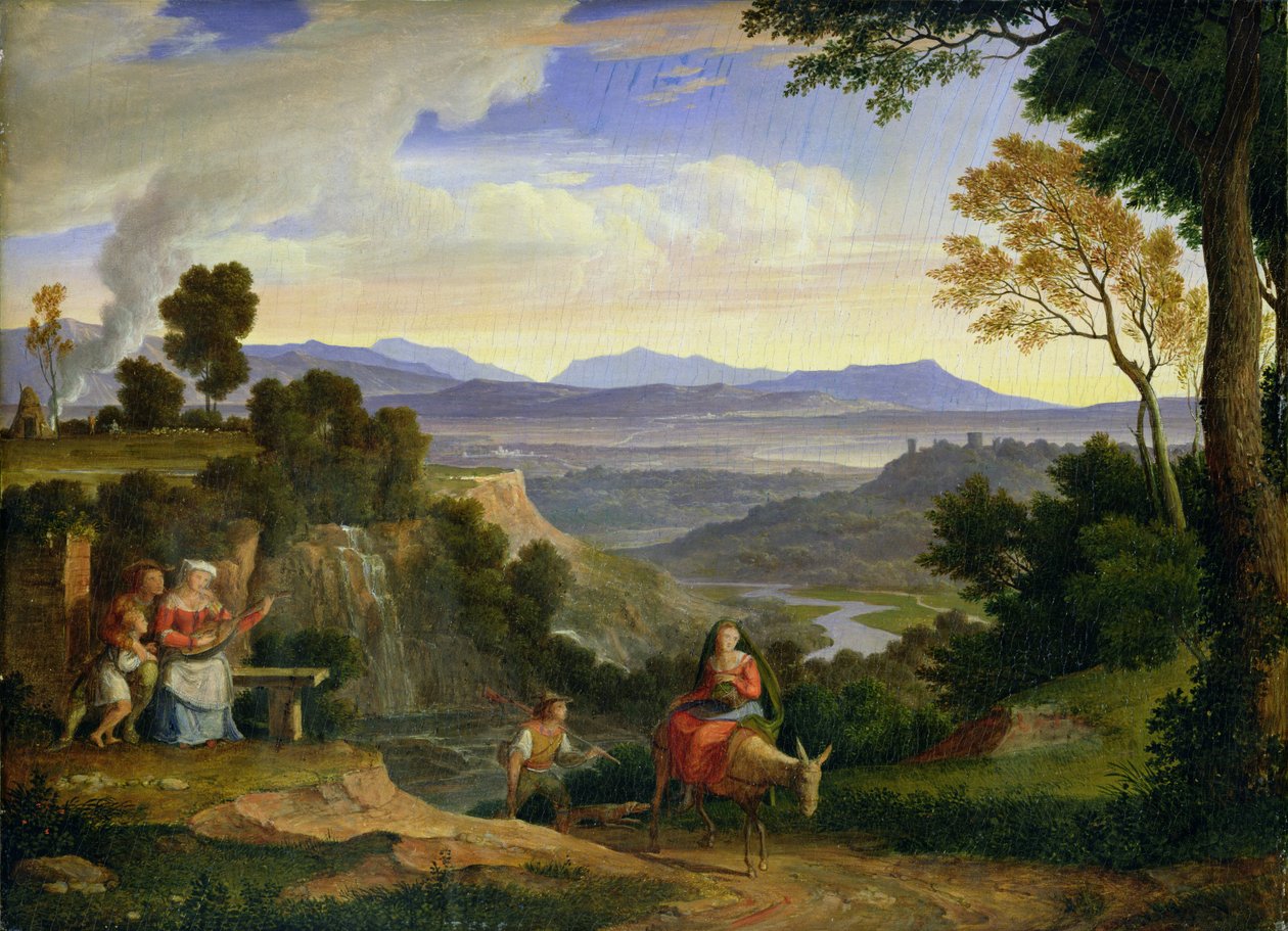 Ronciglionessa, 1815 tekijältä Joseph Anton Koch