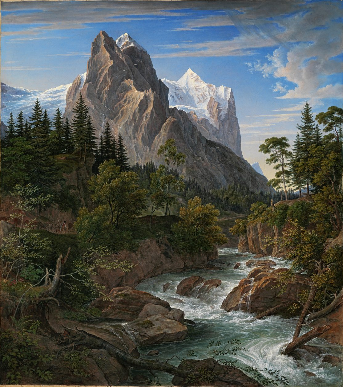Das Wetterhorn mit dem Reichenbachtal tekijältä Joseph Anton Koch