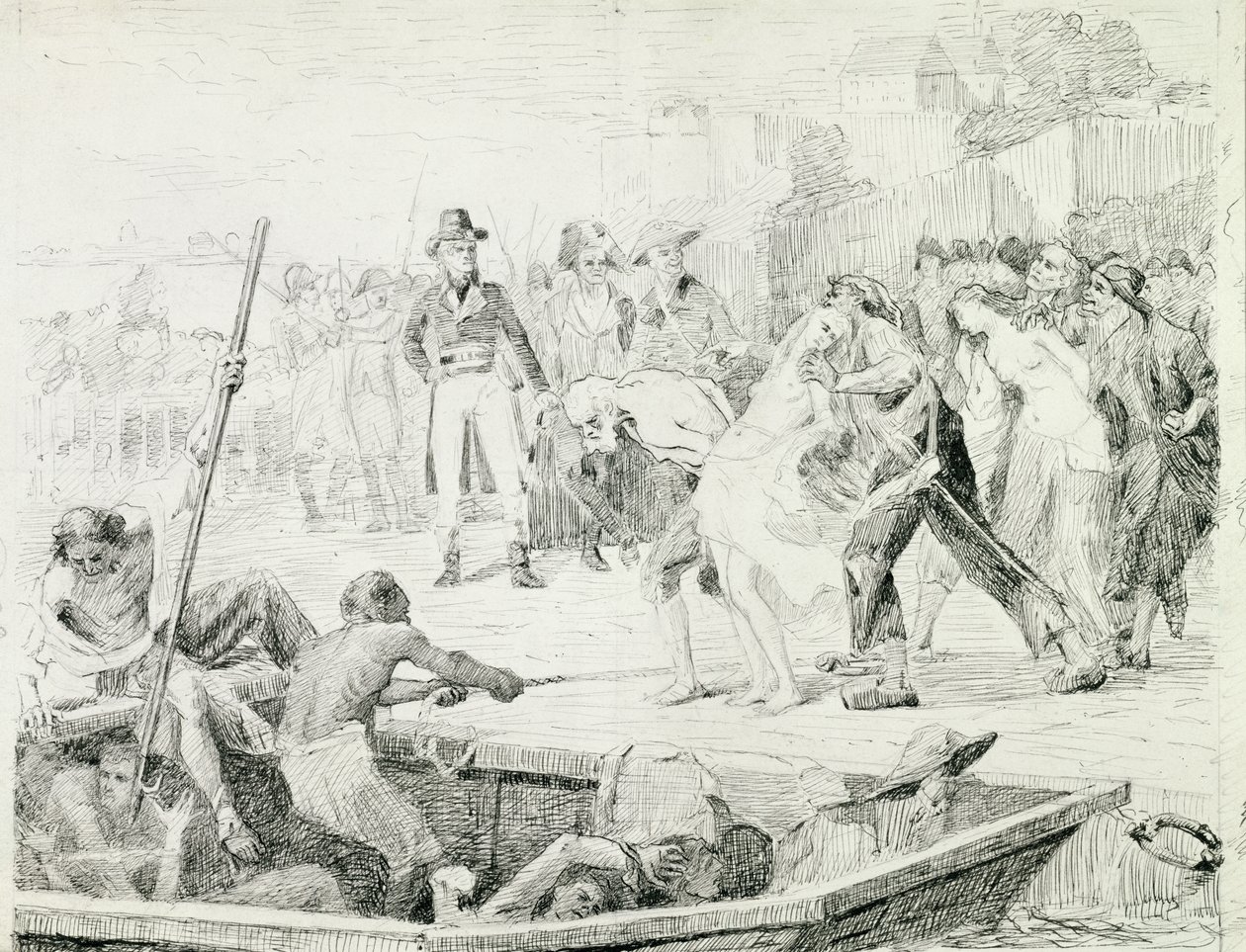 Nantesin hukkumiset vuonna 1793 tekijältä Joseph Aubert