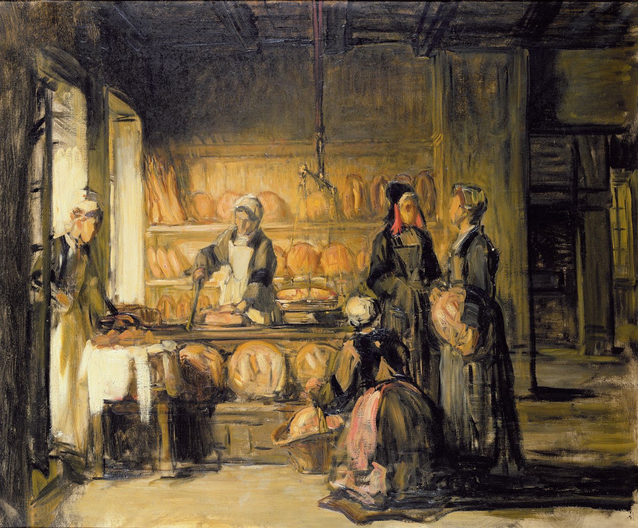 Breton Boulangerien sisustus, noin 1906 tekijältä Joseph Bail