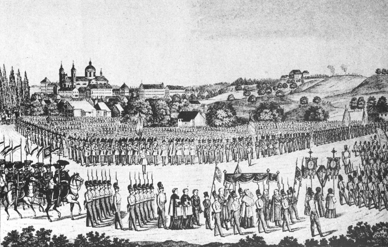 Heilig-Blut-Prozession Altdorf-Weingartenissa, 22. toukokuuta 1846 tekijältä Joseph Bayer