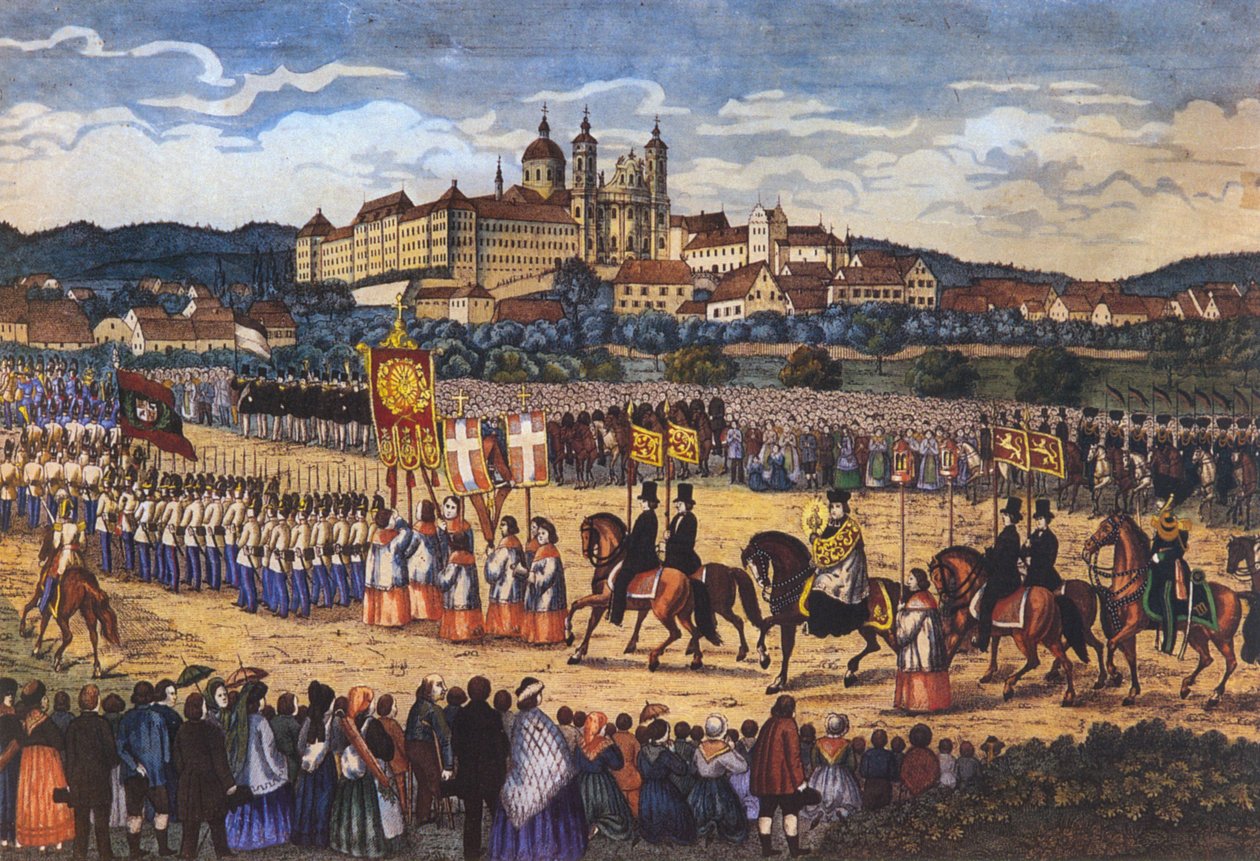 Heilig-Blut-Prozession Altdorf-Weingartenissa, nach 1865 tekijältä Joseph Bayer