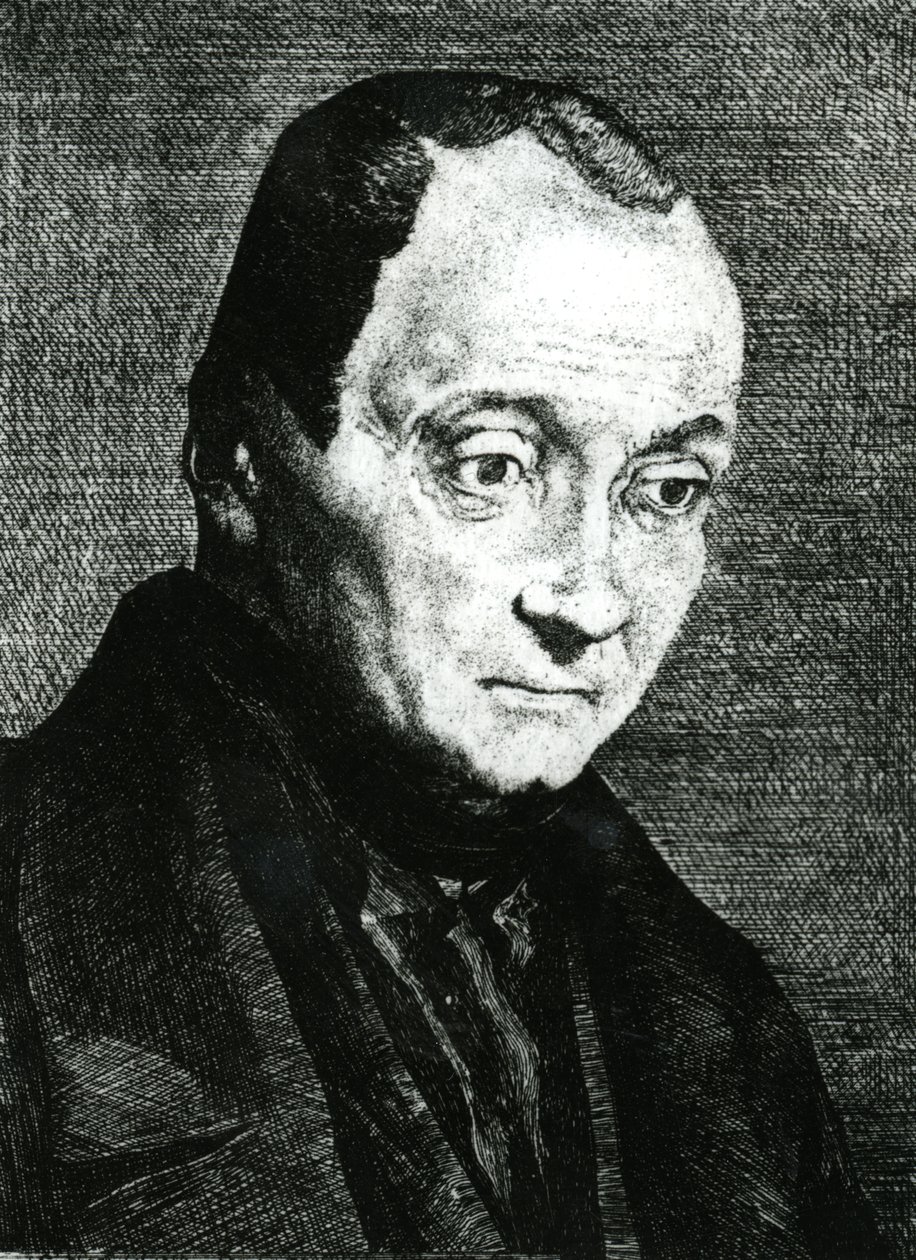Auguste Comte, kaivertanut Felix Bracquemond, 1851 tekijältä Joseph Benoit Guichard