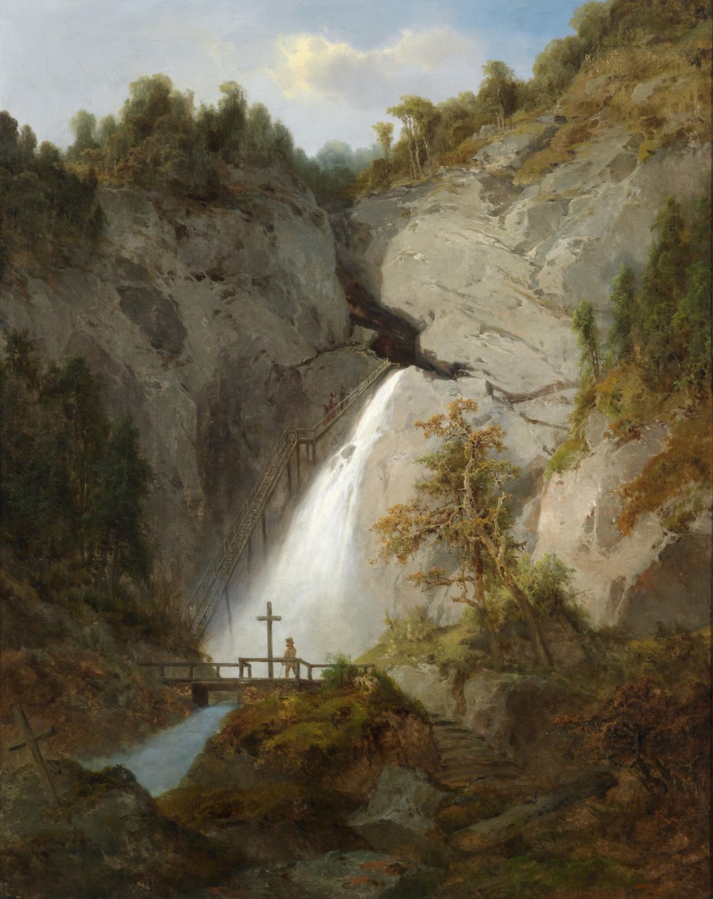 Der Wasserfall oli Toten Weib zwischen Mürzsteg und Frein tekijältä Joseph Brunner