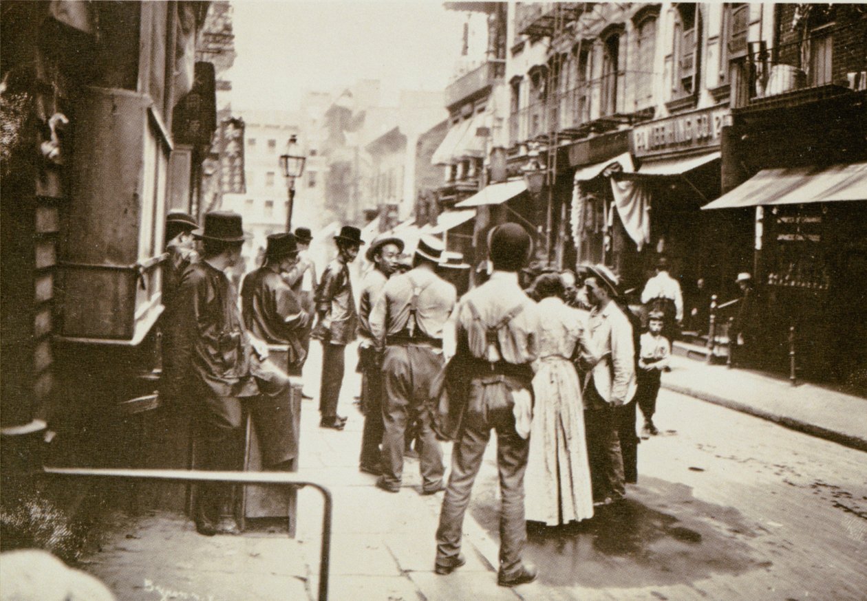 Pell Street Chinatownissa, New Yorkissa, 1898 tekijältä Joseph Byron