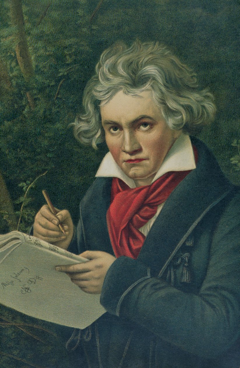 Ludwig van Beethoven (1770-1827), 1800-luku (katso myös 126391) tekijältä Joseph Carl Stieler