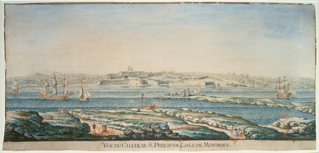 Näkymä Chateau St. Philipille, Menorca tekijältä Joseph Chiesa