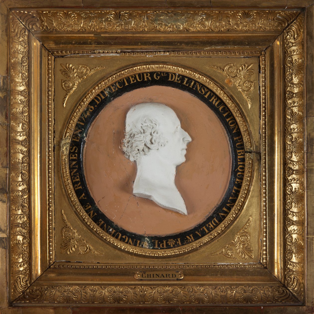 Pierre-Louis Ginguené, 1796 (maalattu terrakotta) tekijältä Joseph Chinard