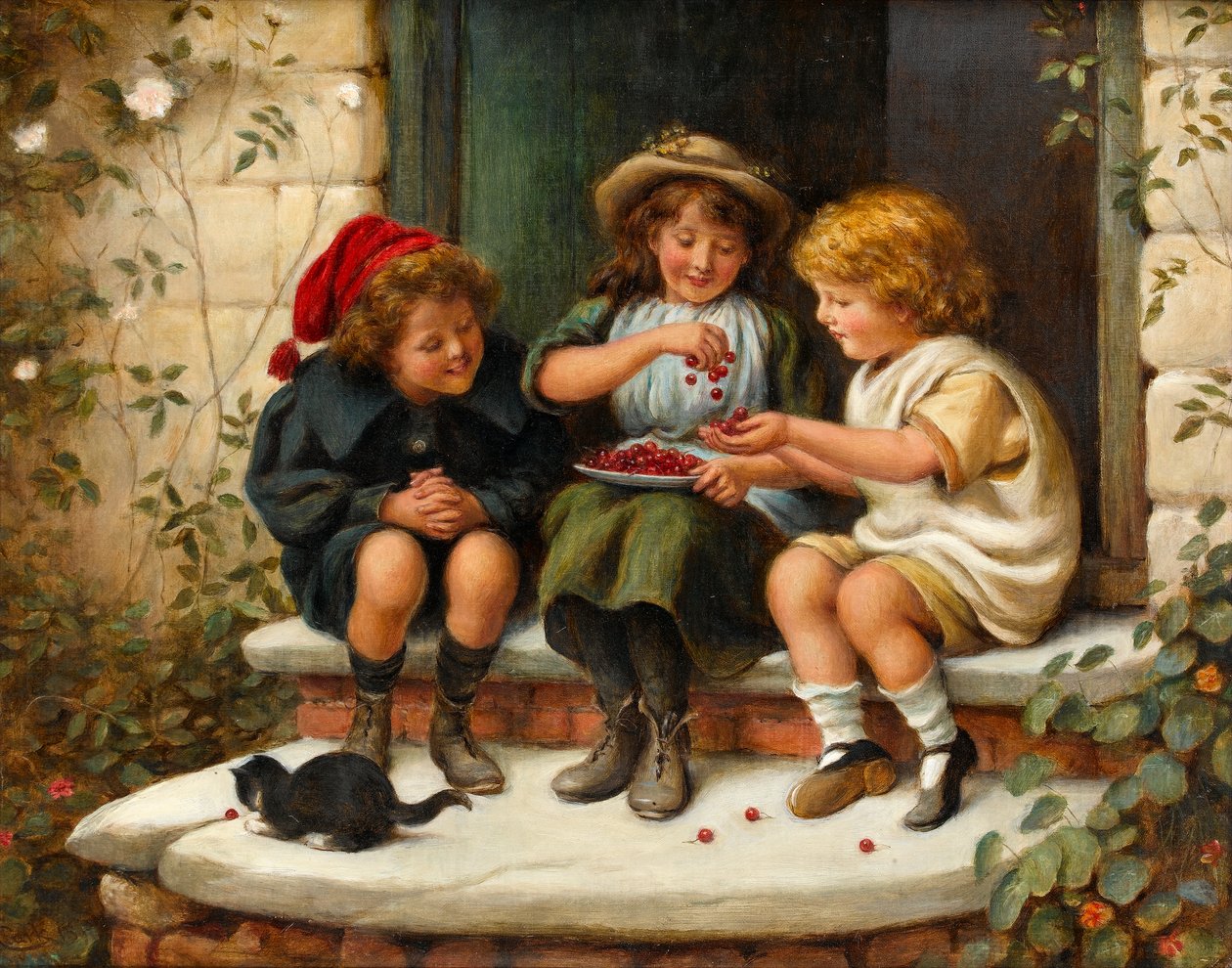 Kirsikoiden jakaminen, 1897 tekijältä Joseph Clark