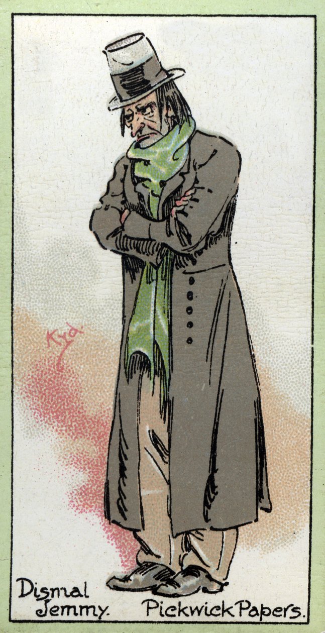 Dismal Jemmy, Charles Dickensin Pickwick Papersista, 1923 tekijältä Joseph Clayton Clarke
