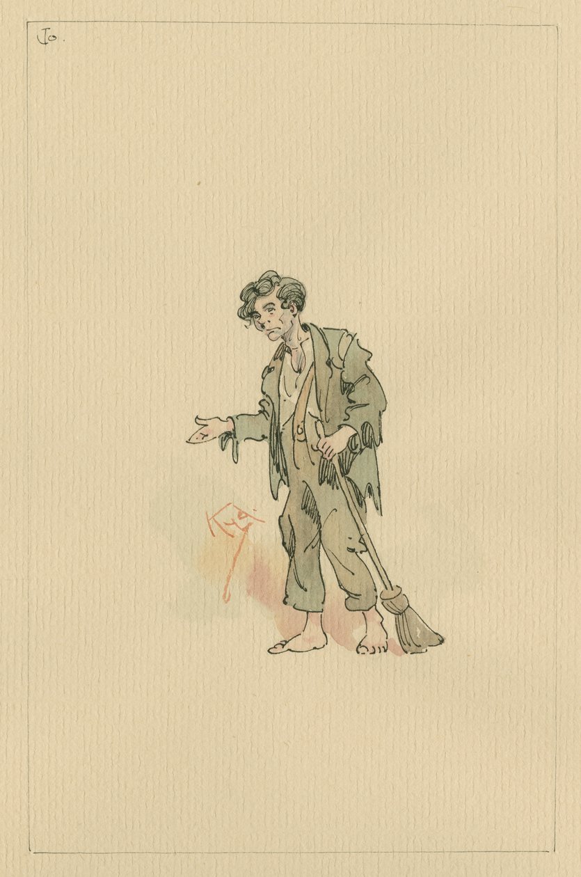 Jo, n. 1920-luku (kynä ja muste wc:llä paperilla) tekijältä Joseph Clayton Clarke