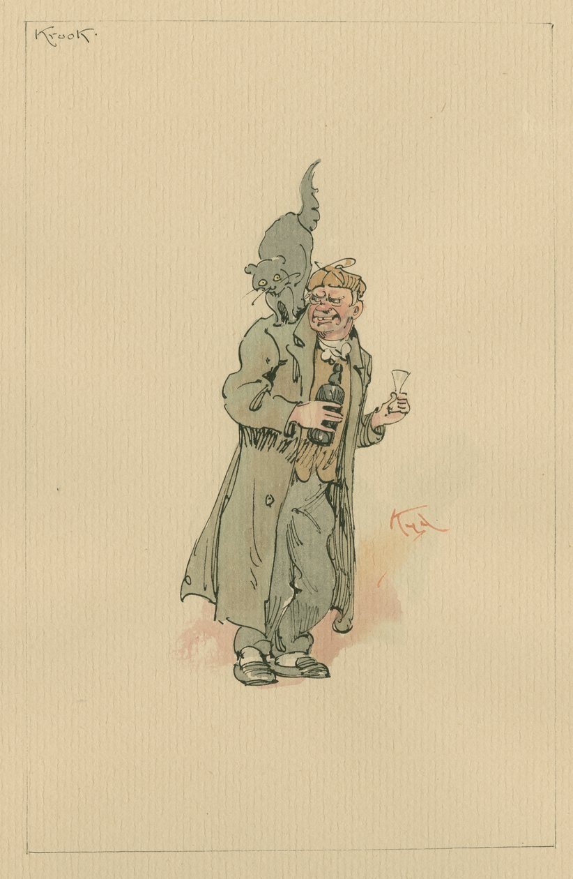 Krook, noin 1920-luku (kynä ja muste wc:llä paperilla) tekijältä Joseph Clayton Clarke