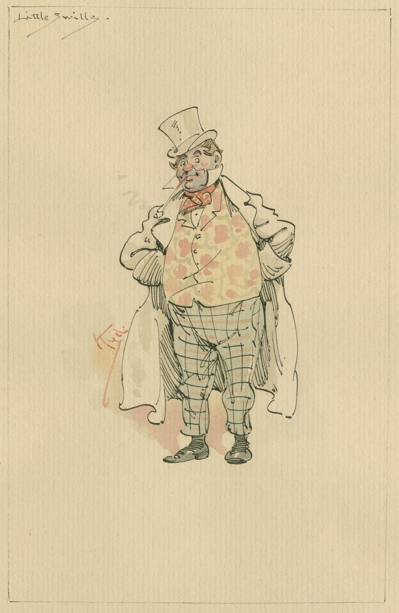 Little Swills, n. 1920-luku (kynä ja muste wc:llä paperilla) tekijältä Joseph Clayton Clarke