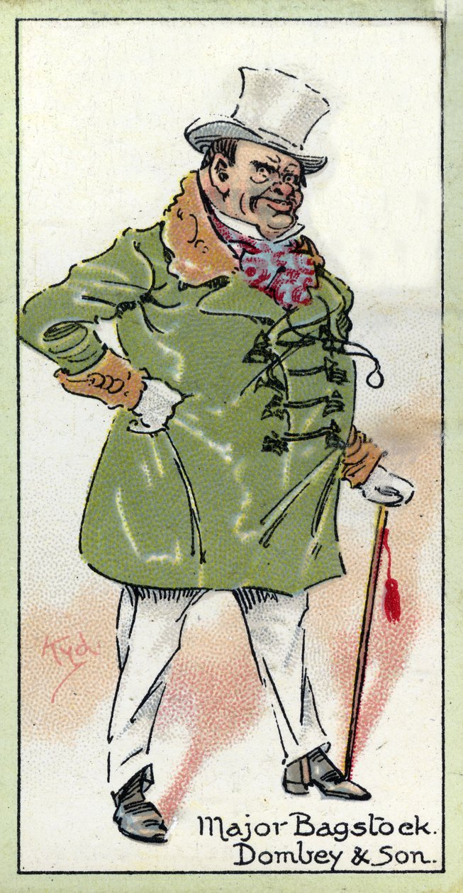 Major Bagstock, "Dombey und Son", Charles Dickens, 1923 tekijältä Joseph Clayton Clarke