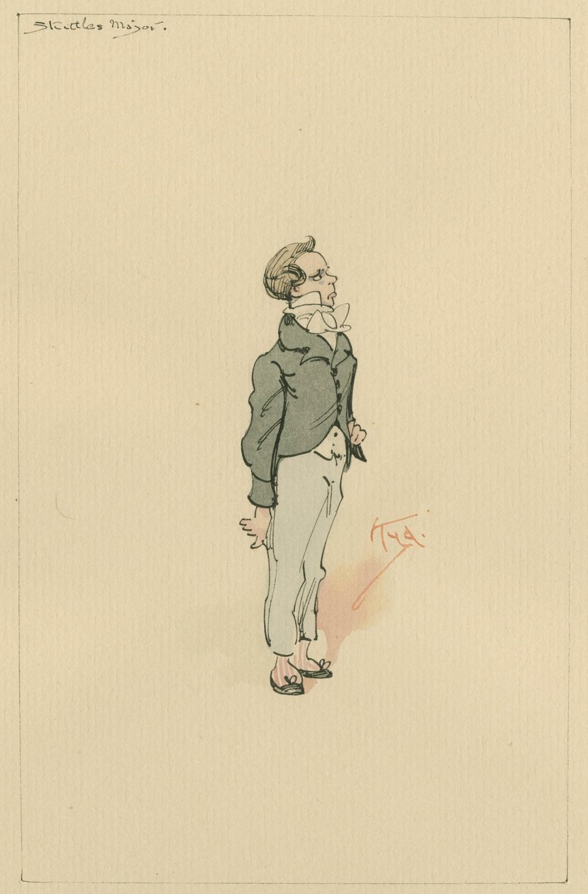 Master Sketles, n. 1920-luku (kynä ja muste wc:llä paperilla) tekijältä Joseph Clayton Clarke