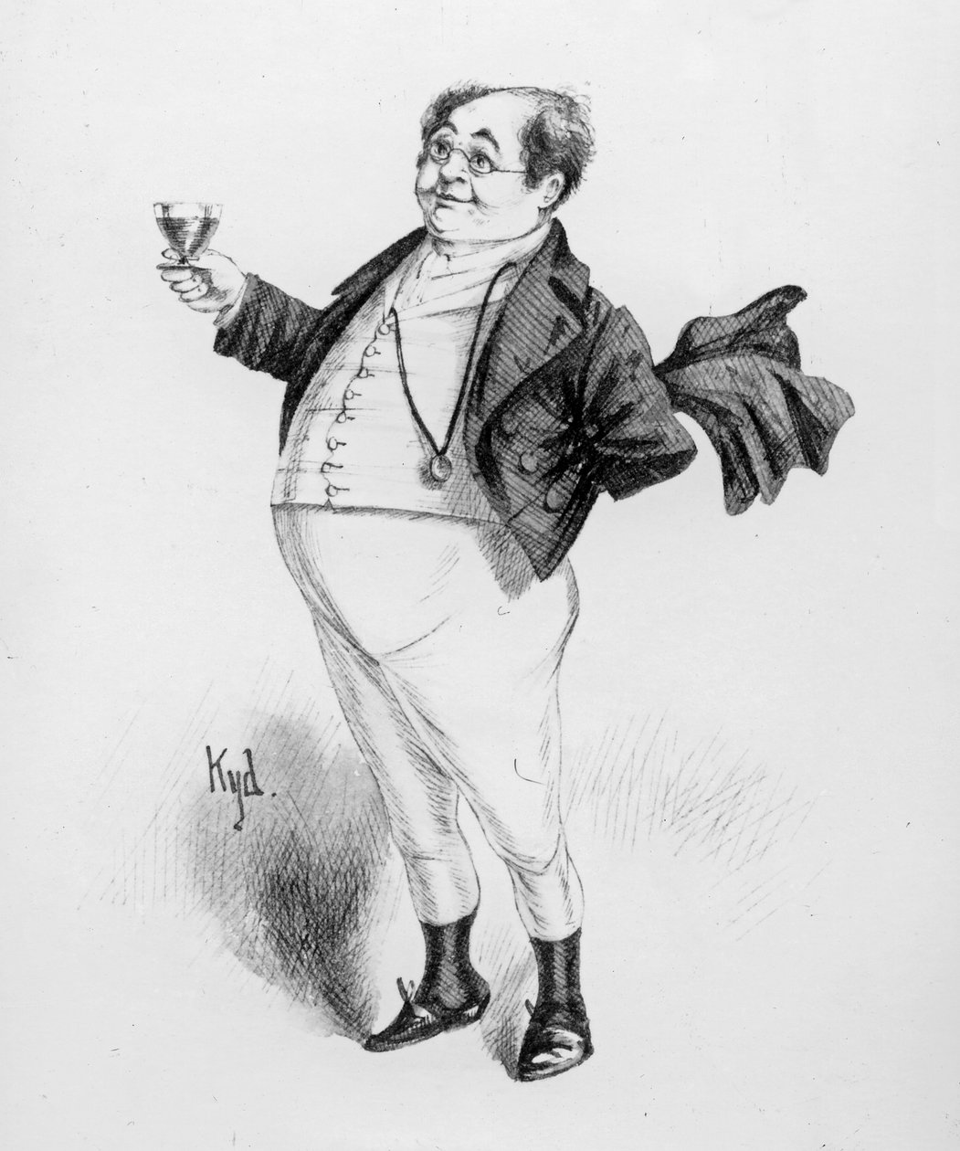 Mr. Pickwick, hahmo Charles Dickensin Pickwick Papersista tekijältä Joseph Clayton Clarke