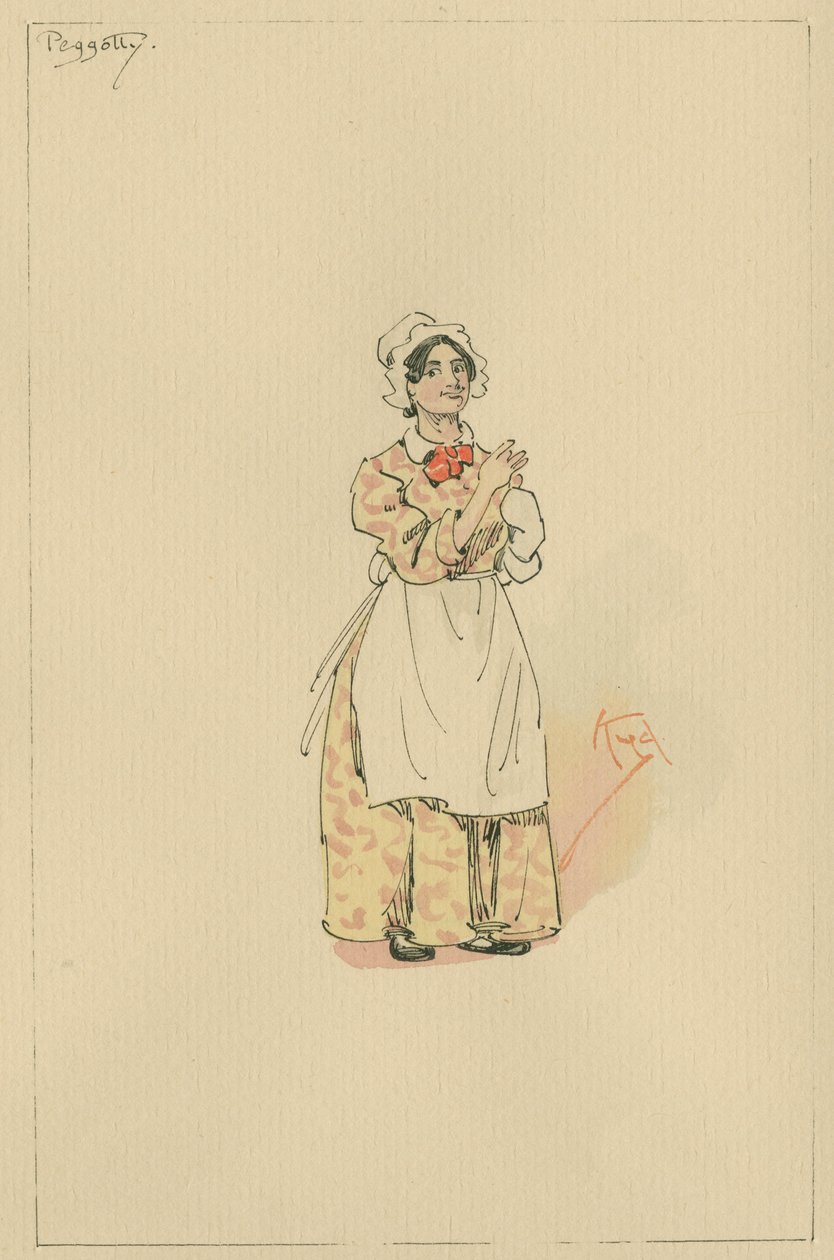 Peggotty, noin 1920-luku (tussi ja tussi, wc paperille). tekijältä Joseph Clayton Clarke