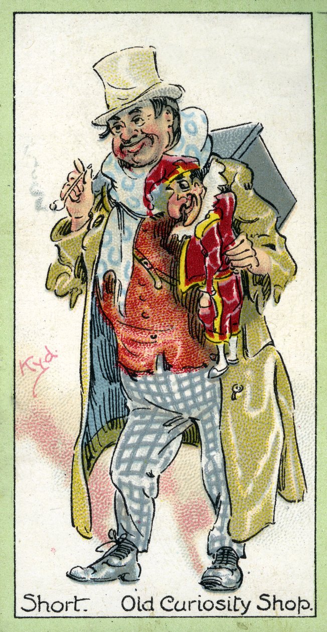Lyhyt teksti "The Old Curiosity Shopista", Charles Dickens, 1923 tekijältä Joseph Clayton Clarke