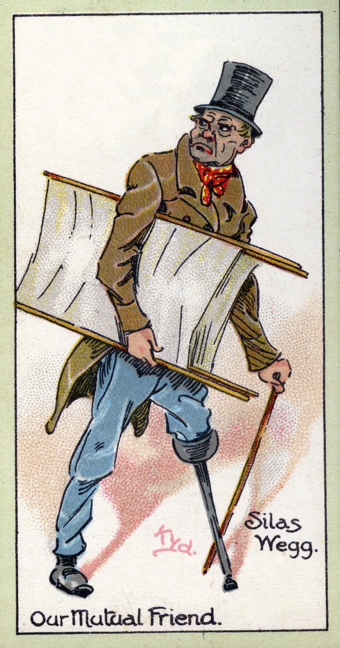 Silas Wegg. elokuvasta "Meidän yhteinen ystävämme", 1923 tekijältä Joseph Clayton Clarke