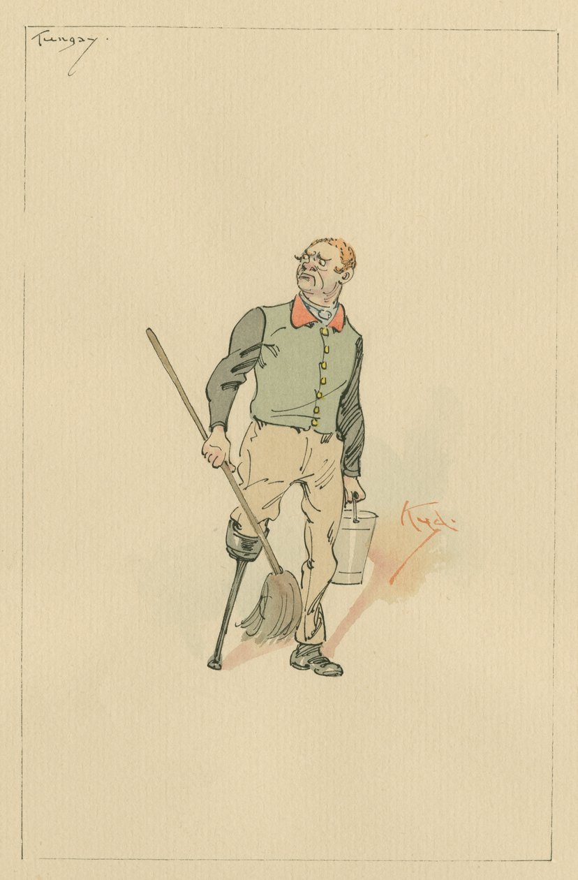 Tungay, noin 1920-luku (tussi ja tussi, wc paperille). tekijältä Joseph Clayton Clarke