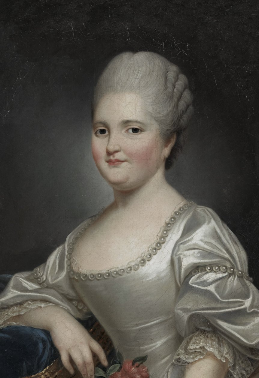 Muotokuva ranskalaisesta Marie Clotildestä (1759-1802), joka tunnetaan nimellä Madame Clotilde, tuleva Sardinian kuningatar tekijältä Joseph Ducreux