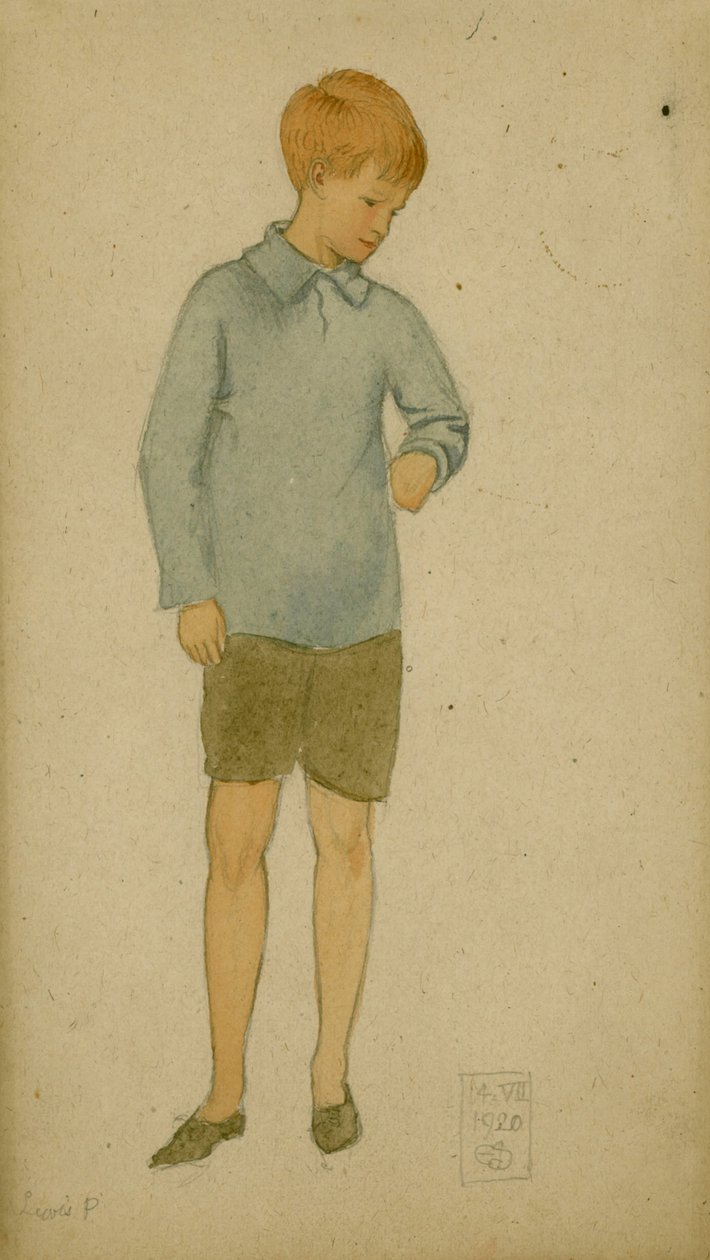 Lewis P., 14. heinäkuuta 1920 (kynä ja wc paperilla) tekijältä Joseph Edward Southall