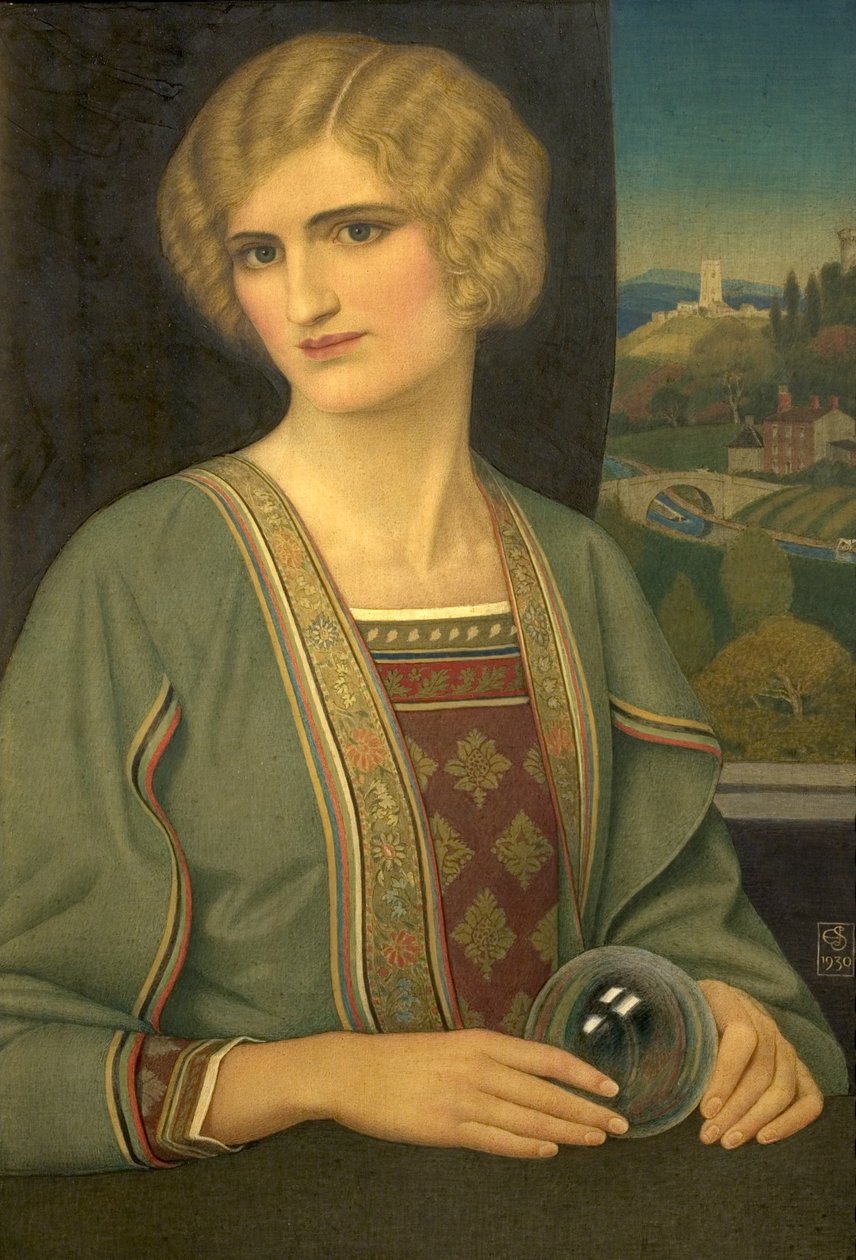 Kristalli (tempera silkillä) tekijältä Joseph Edward Southall