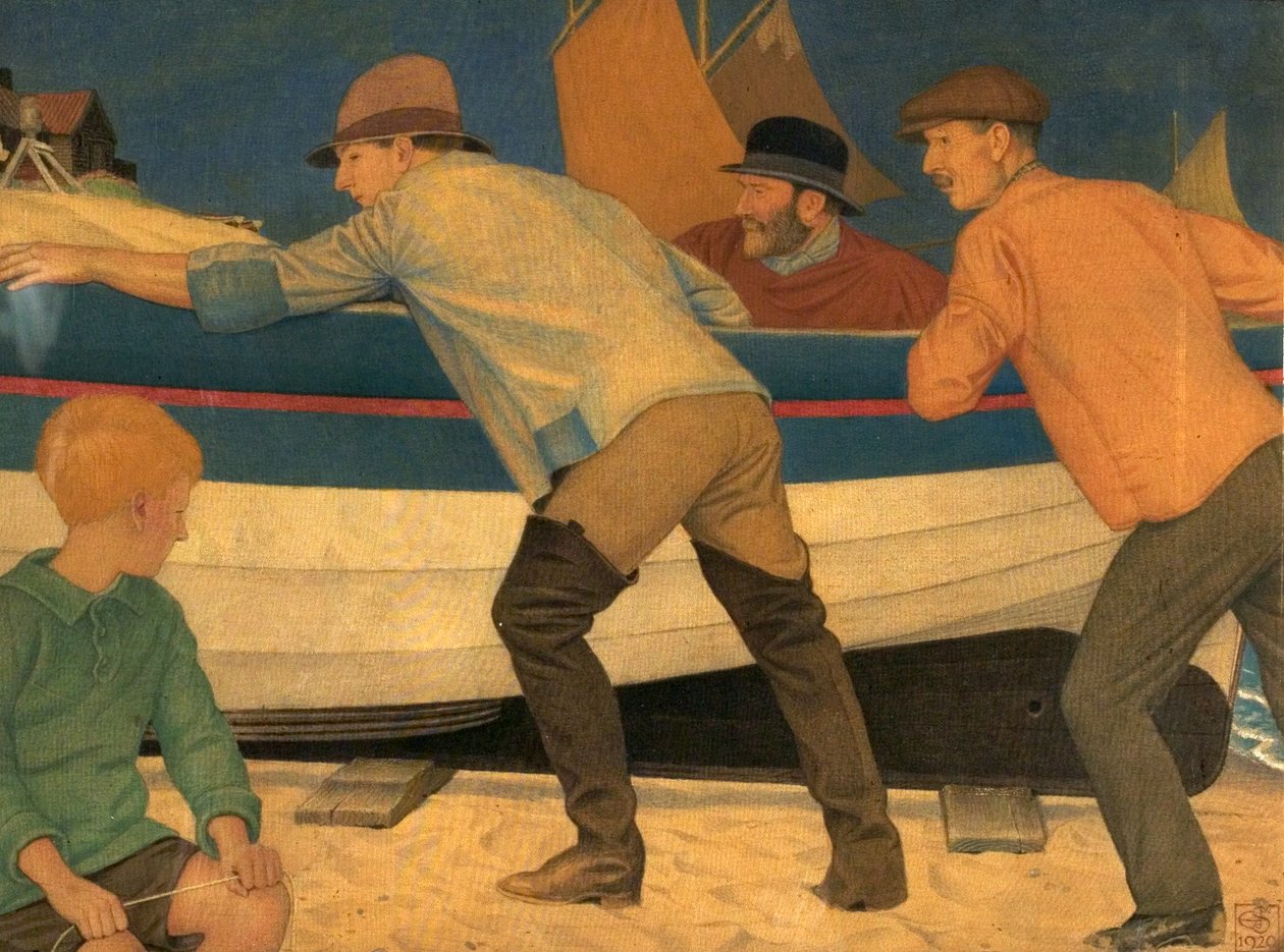 Up From the Sea, 1920 (tempera kankaalla) tekijältä Joseph Edward Southall